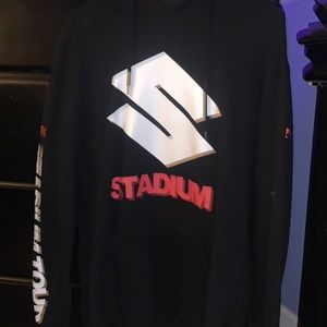 A Justin Bieber stadium hoodie